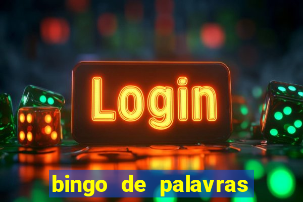 bingo de palavras de natal